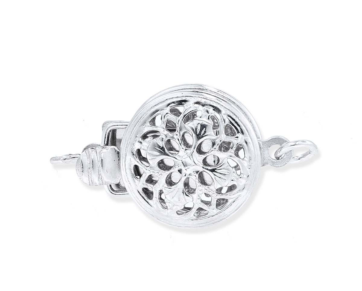 Darice Jewelry Designer Nickel Filigree Clasp, 15 mm - 4 Clasps –