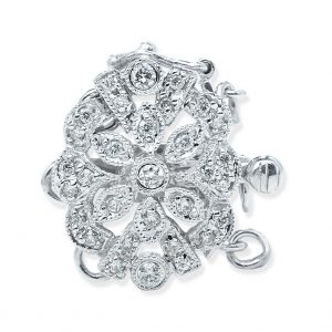 Silver Flower Clasp