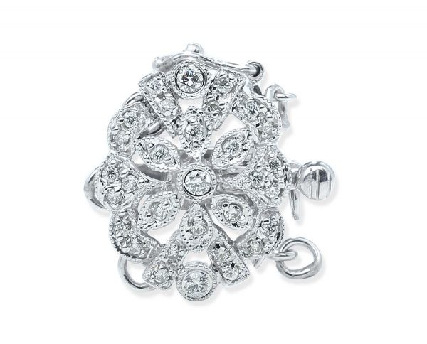 Silver Flower Clasp