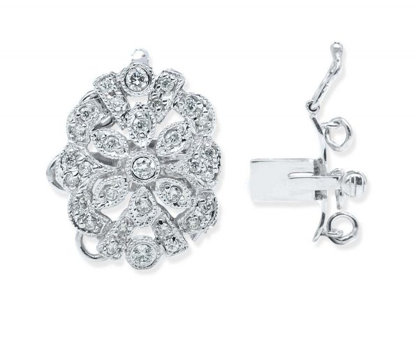 Silver Flower Clasp