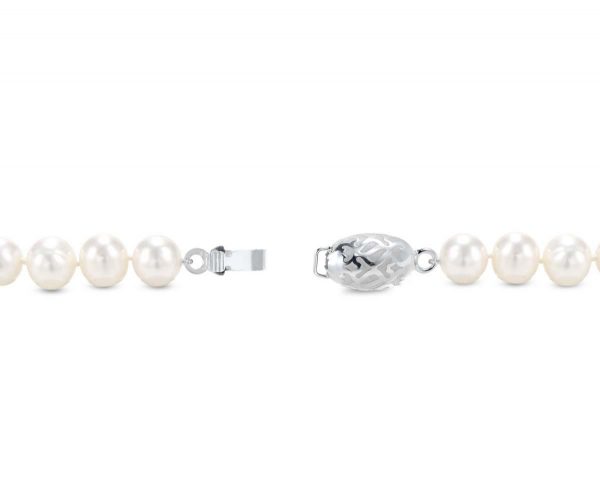 Silver Swirl Pearl Bracelet Clasp
