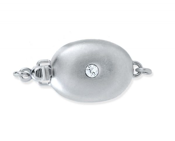 Single Stone Silver Bracelet Clasp