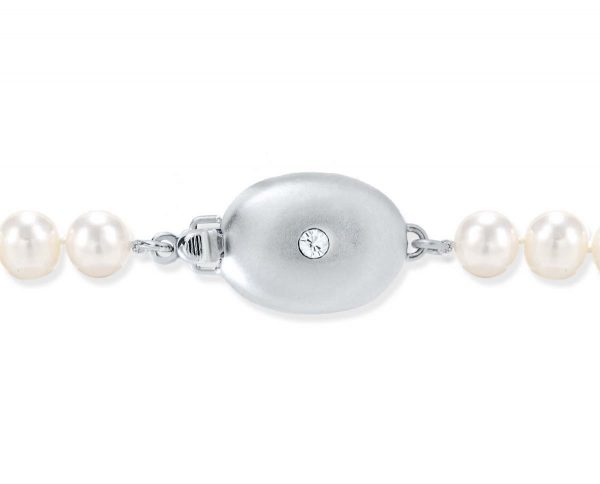 Single Stone Silver Necklace Clasp