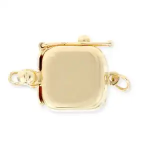 Single Strand Bracelet Golden Box Clasp
