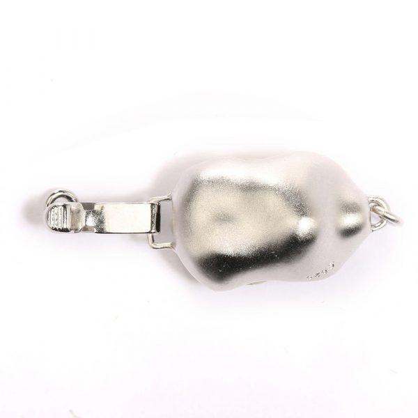 small baroque silver bracelet clasp