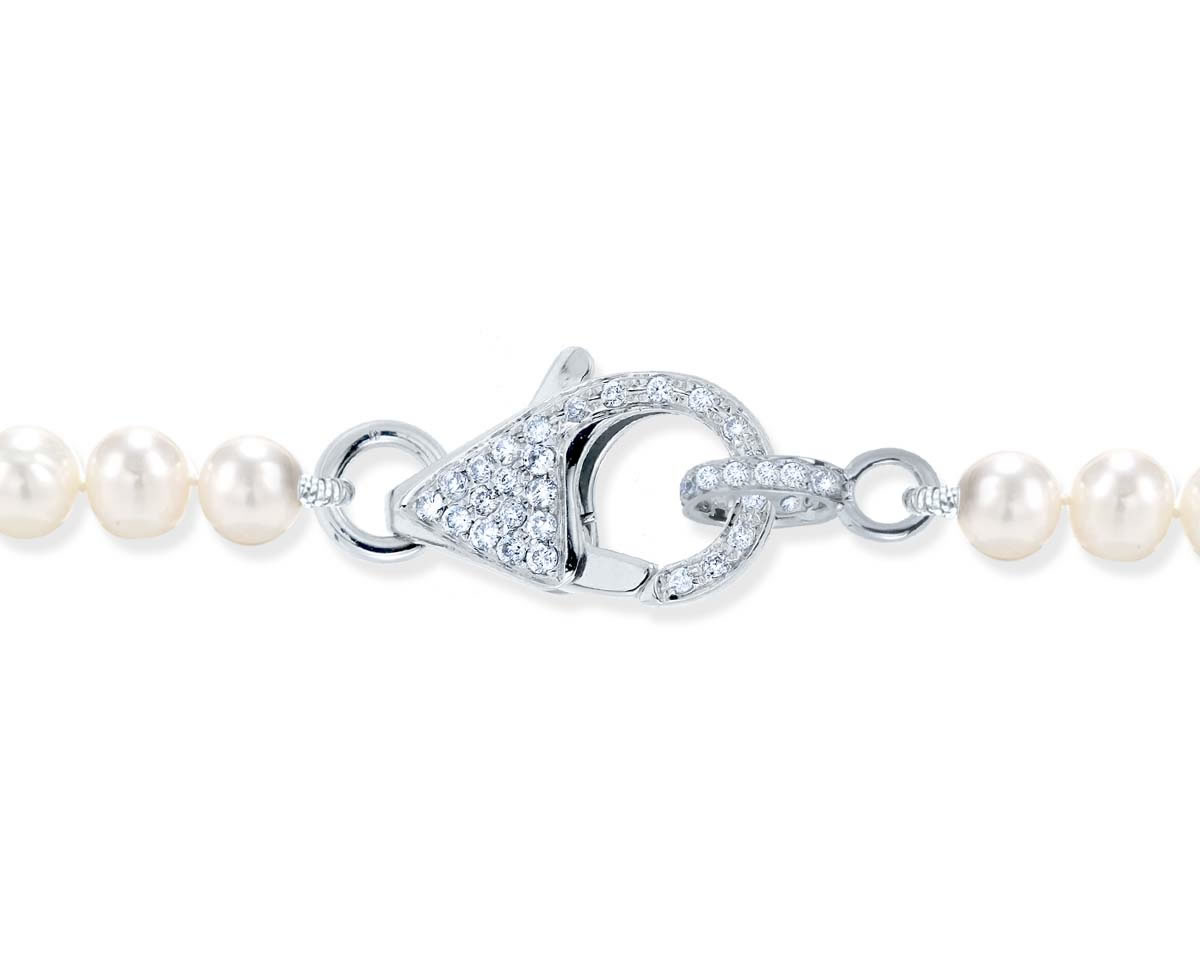 Small Diamond Lobster Pearl Bracelet Clasp 5 Small Diamond Lobster Pearl Bracelet Clasp