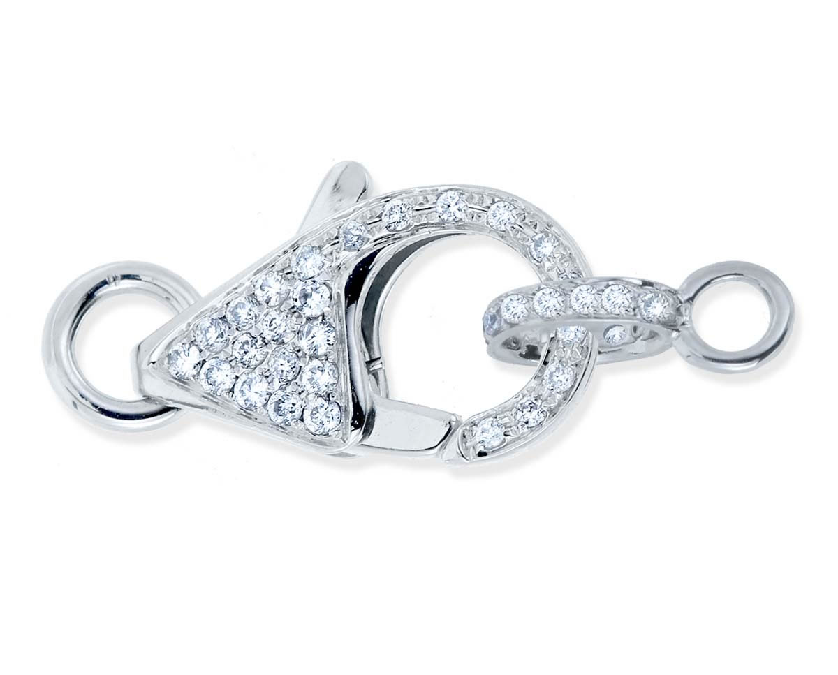 Diamond sales clasp necklace