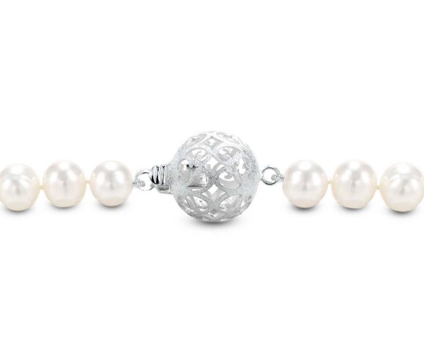 Small Floating Bracelet Silver Ball Clasp