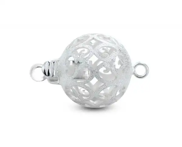 Small Floating Silver Ball Clasp