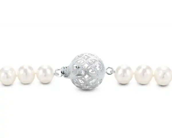 Small Floating Silver Ball Clasp