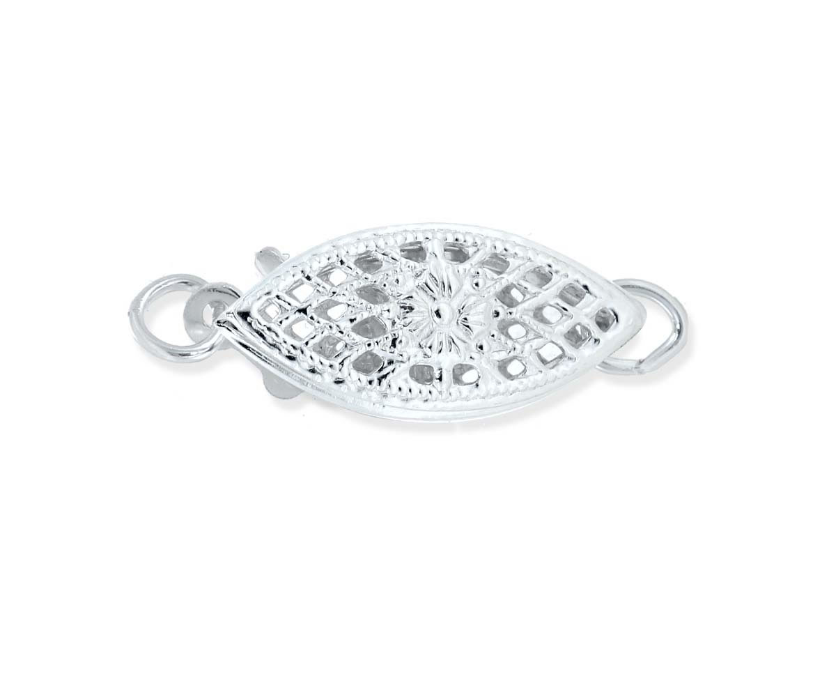Sterling Silver Fishhook Bracelet Jewelry Clasp - Pearl & Clasp