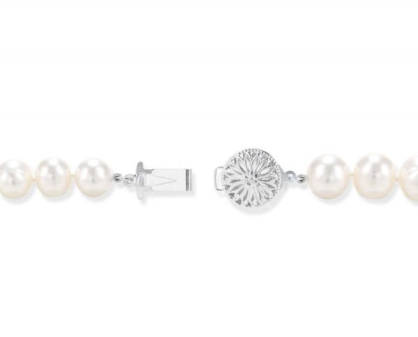 Sterling Silver Flower Clasp for Pearl Jewelry
