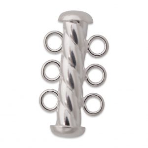 Sterling Silver Spiral Rod Bracelet Clasp
