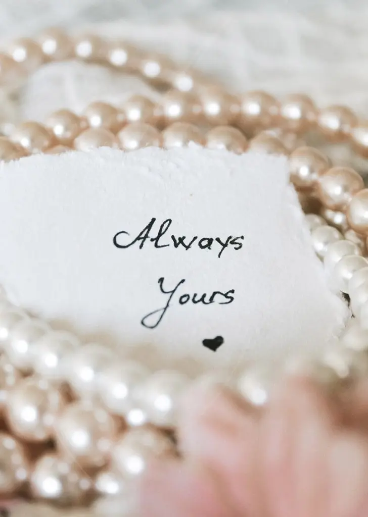Always Yours with pearls