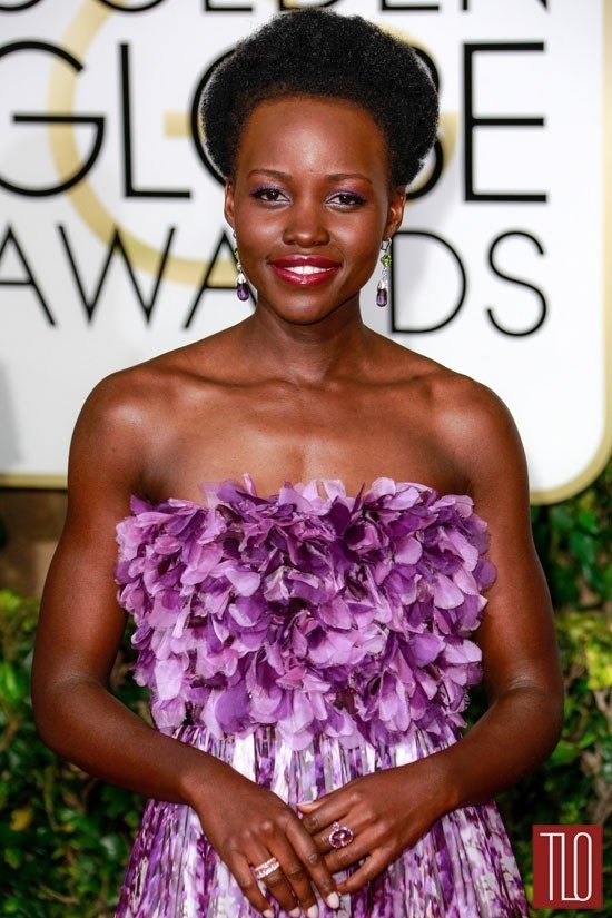 Lupita Nyongo 2015 Golden Globe Awards Red Carpet Fashion Giambattista Valli Couture Tom Lorenzo Site TLO 4