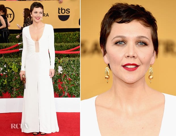 Maggie Gyllen haal InThakoon 2015 SAG Awards