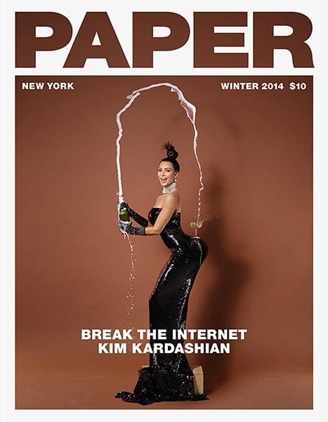 kim kardashian paper magazine article